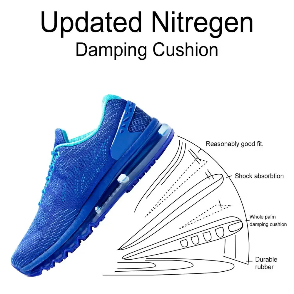 Мужские синие спортивные беговые кроссовки ONEMIX дышащие для бега на свежем