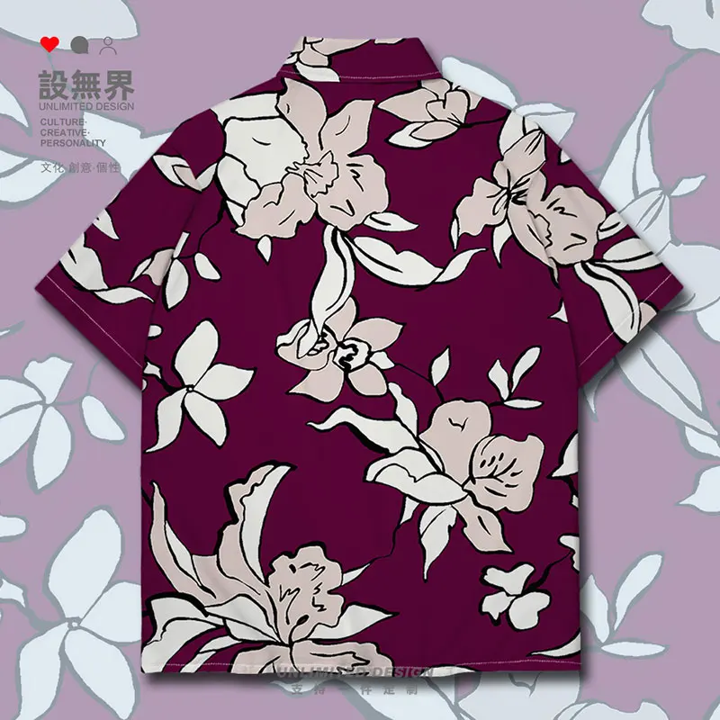 

pattern ART plant brushstroke Fine blending painting gray Short-Sleeved shirt Oversized Shirts cardigan Print Clothes Summer