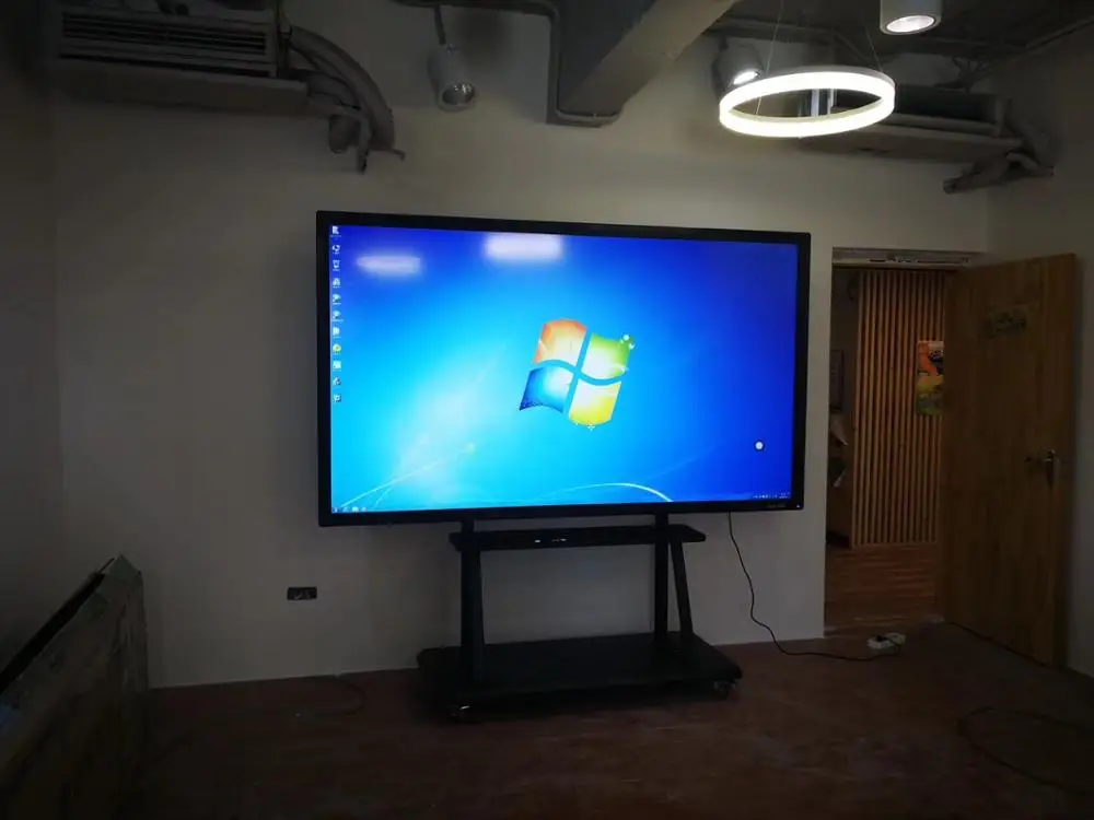 55 65 75 84 дюймовый ПК Встроенный светодиодный телевизор + andriod /windows OS wifi