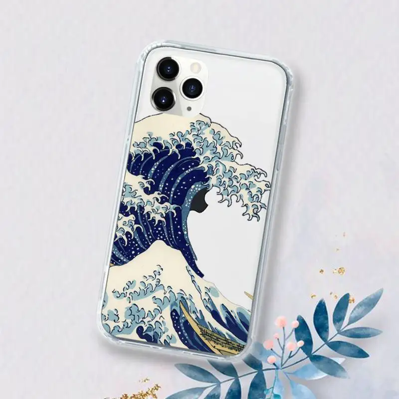 

The Big Wave of kanagawa Phone Case Transparent for iPhone 11 12 mini pro XS MAX 6 6S 8 7 Plus X 5S SE 2020 XR