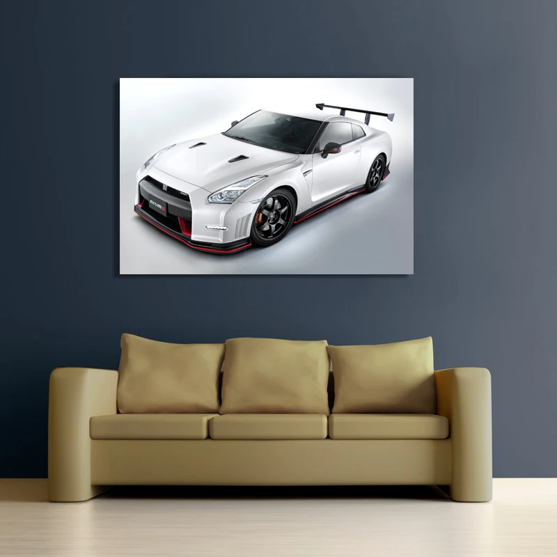 Nissan GTR Nismo суперкар настенные художественные плакаты холст печать с деревянной