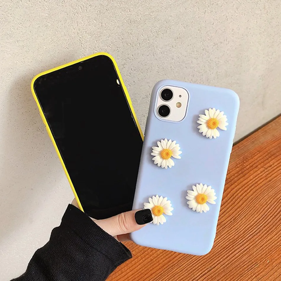 Чехол с подсолнухами Daisy для Samsung A51 A71 A41 A21 A01 модный DIY чехол Galaxy M30S M20 A750 M10 Мягкий