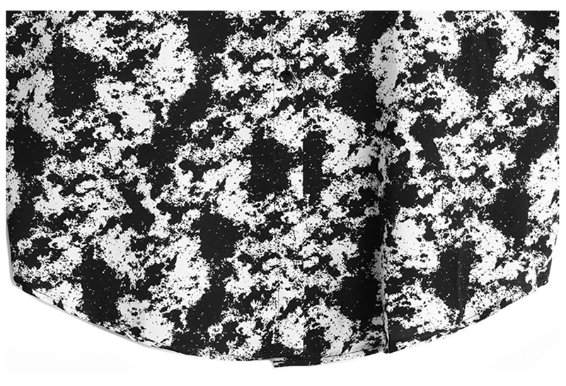 

[EAM] Women Black Print Irregular Big Size Blouse New Lapel Long Sleeve Loose Fit Shirt Fashion Tide Spring Autumn 2021 1DD7483