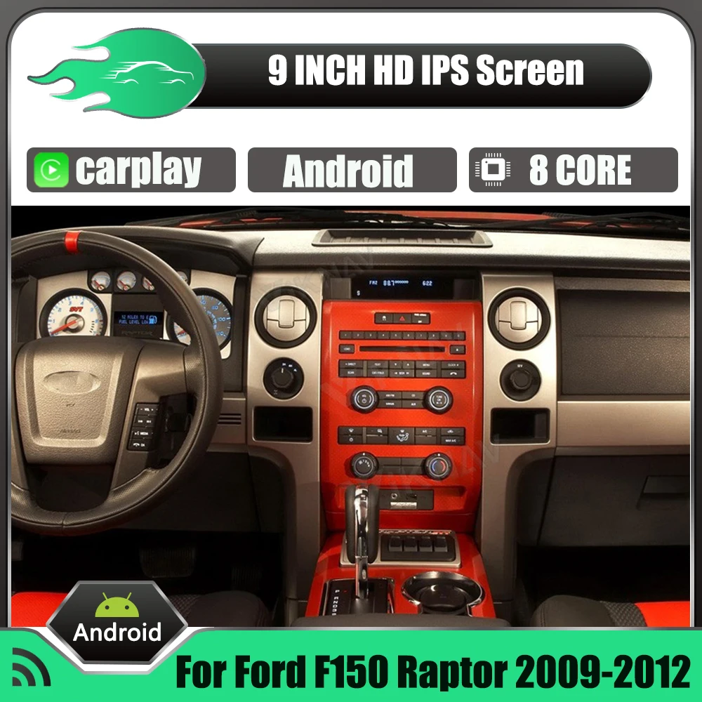 

DSP IPS 9 дюймов Android радио для Ford F150 Raptor 2009-2012 Автомобильный мультимедийный видеоплеер Навигация стерео приемник GPS WIFI