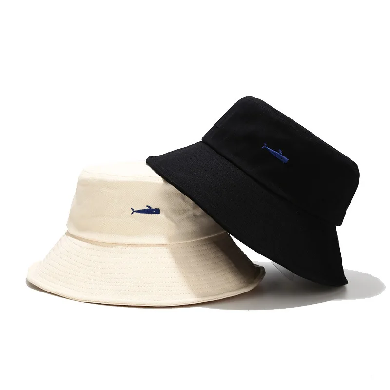 

Fisherman hat female and male sun shade and sunscreen Korean fish pattern