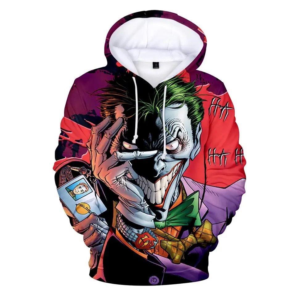 Haha joker толстовка с 3D принтом толстовки для мужчин и wo хип хоп забавные осенние