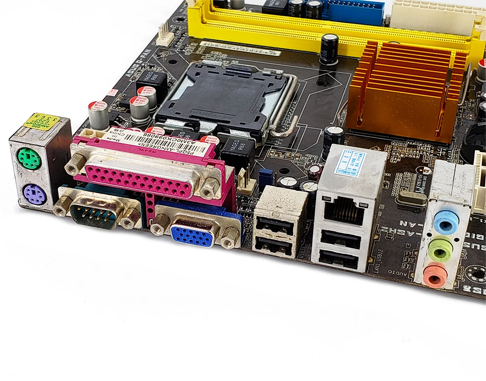 Материнская плата Asus P5QPL AM G41 Socket LGA 775 DDR2 8G SATA2 USB2.0 VGA uATX оригинальная б/у