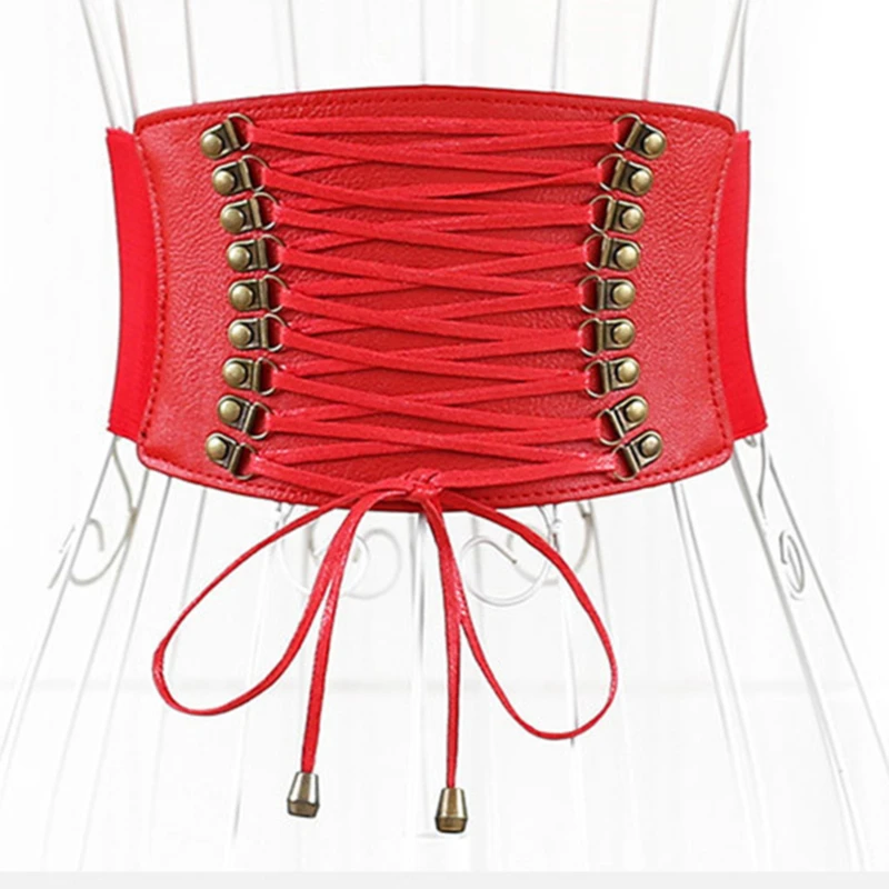 

Ladies Super Wide Belt Elastic Fashion Wide Waist Belt Ladies Clothing Accesoories Female Decorations