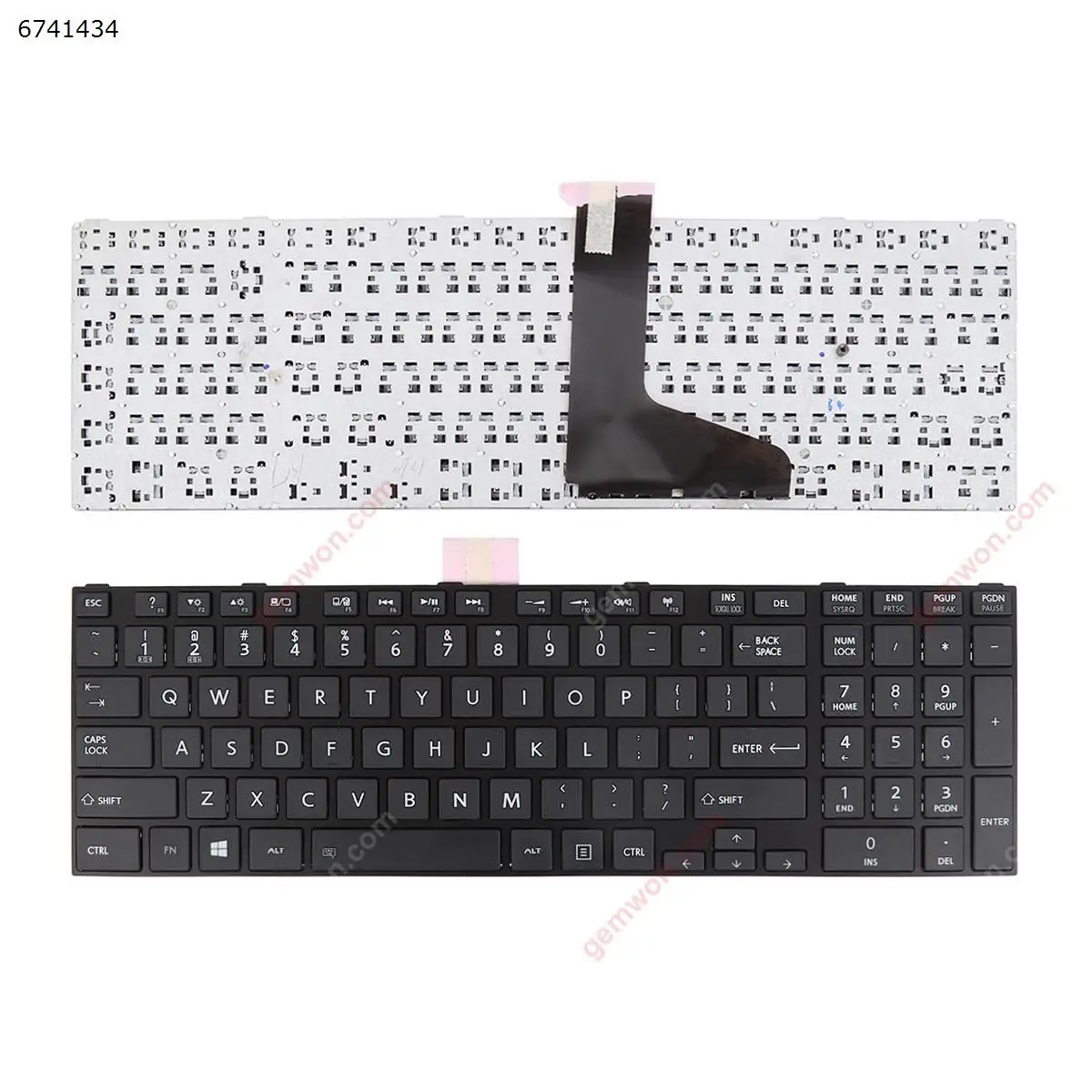 Новый QWERTY клавиатура US для ноутбука TOSHIBA C50-A C50-A506 C50D-A C55T-A C55-A C55D-A черная оправа без