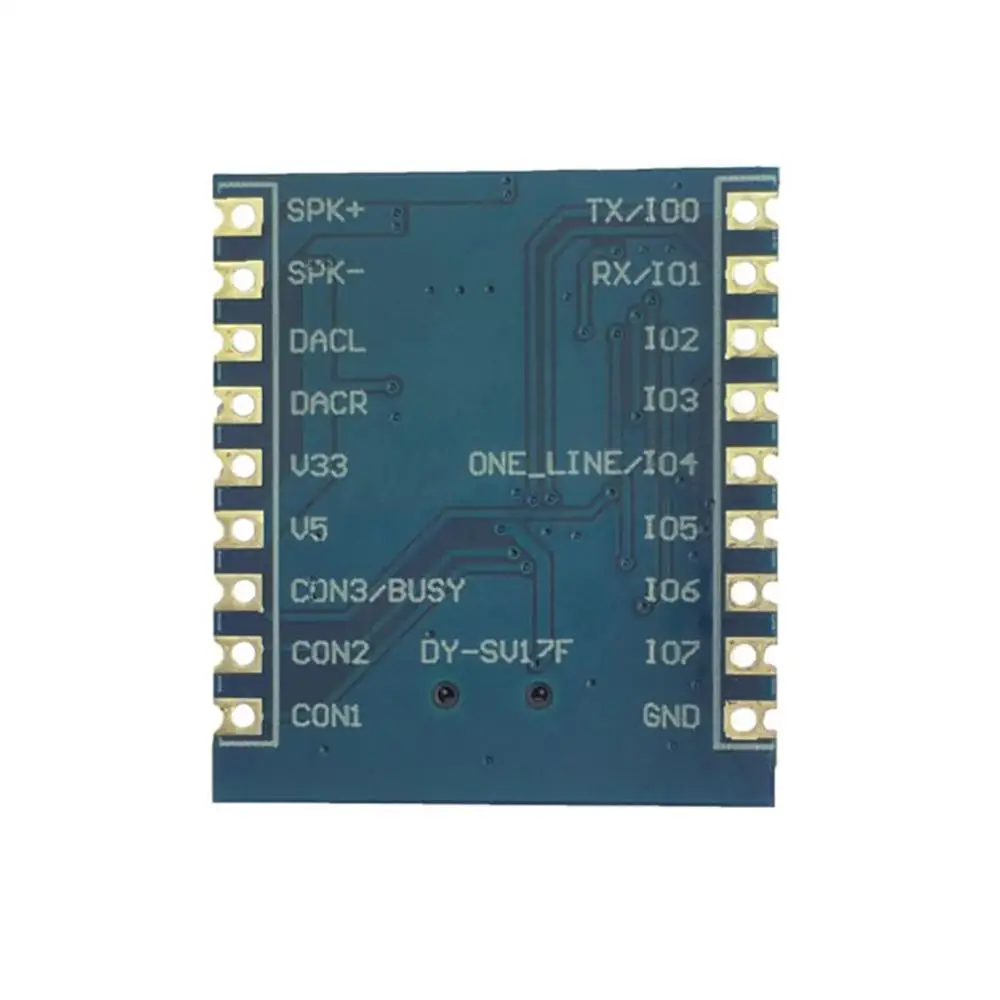 DY SV17F модуль воспроизведения голоса аудио мини MP3 плеер WAV декодирование 32Bit IO