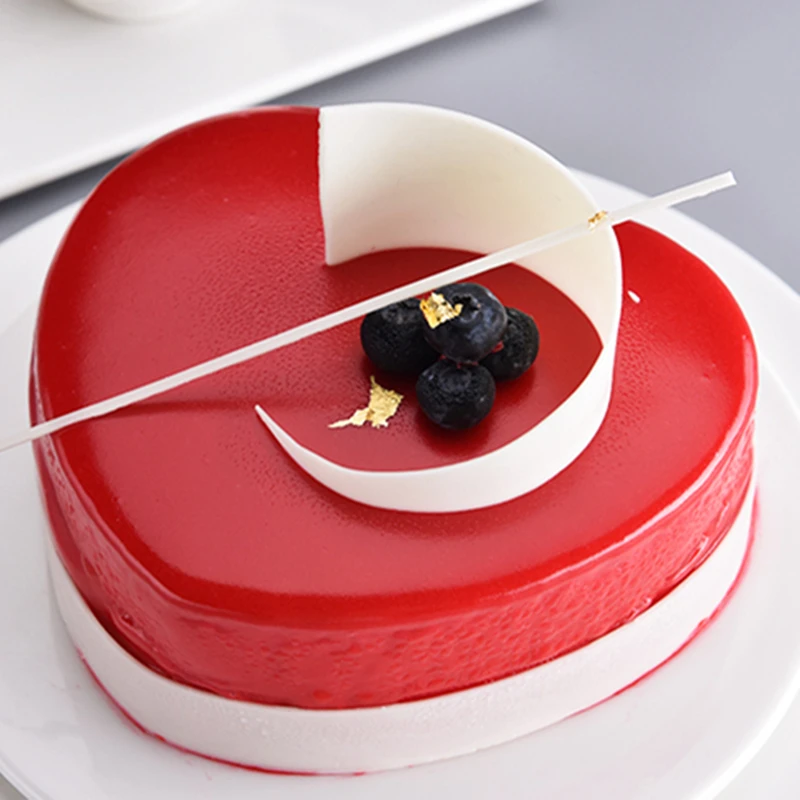 

1 Piece Heart Shaped Mousse Cake Mold Stainless Steel Mousse Cake Rings Mold Anniversary Birthday Wedding Cake Baking Pans