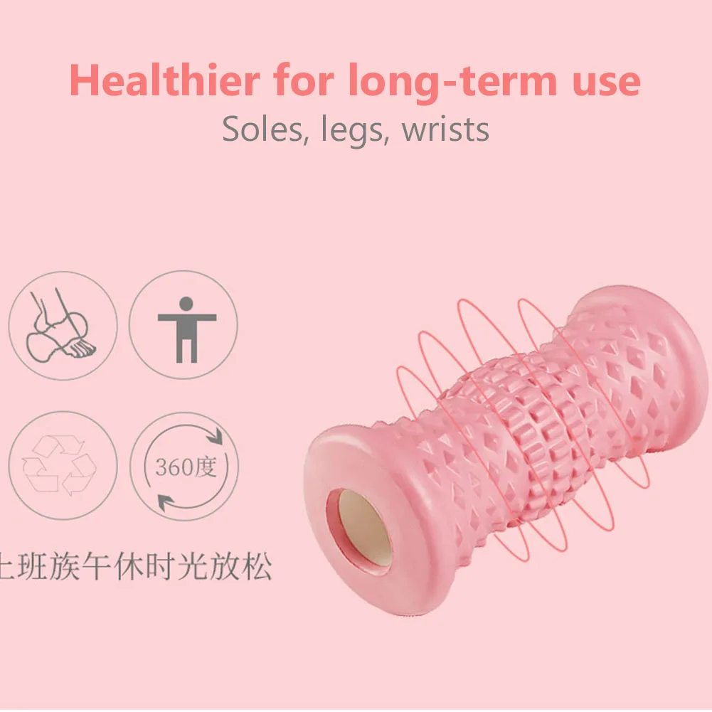 

Small EVA Portable Fasciitis Muscle Relax Arm Relieve Fatigue Foot Roller Massager Yoga Fitness Home Office Leg Slimming Elastic