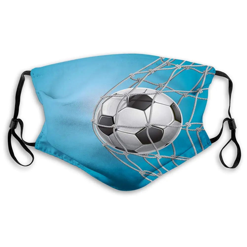 

Comfortable Printed Football Mask Unisex Outdoor Windproof Filter Dust Face Mask.