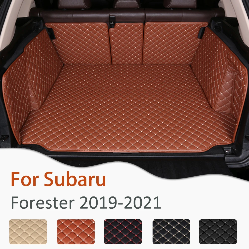 

Кожаный коврик для багажника Subaru Foreste 2019 2020 2021 SJ SK, грязеотталкивающий коврик для багажника, подкладка для багажника автомобиля, аксессуары ...