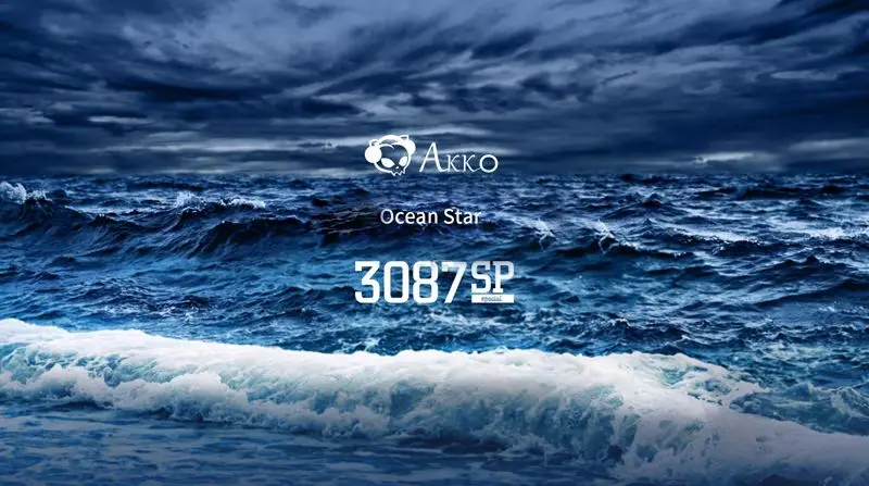 Игровая клавиатура AKKO 3087SP с океанской звездой, 87Key type-C, проводная клавиатура Cherry MX с переключателем PBT, Механическая игровая клавиатура для ПК и ноутбука