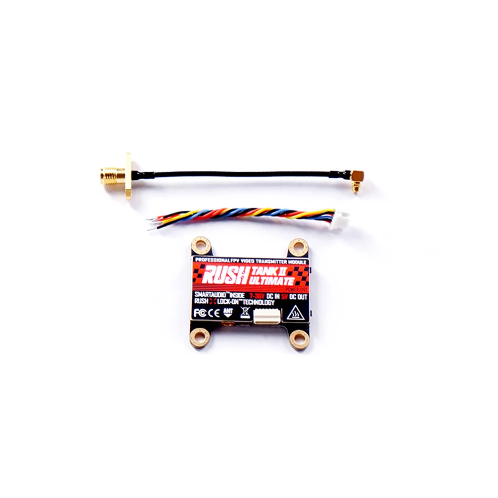 RUSH TANK II V2 5.8G 48CH Raceband PIT/25-800mW Switchable 2-8S VTX for RC FPV Racing Freestyle Nazgul5 Tyro129 Camera