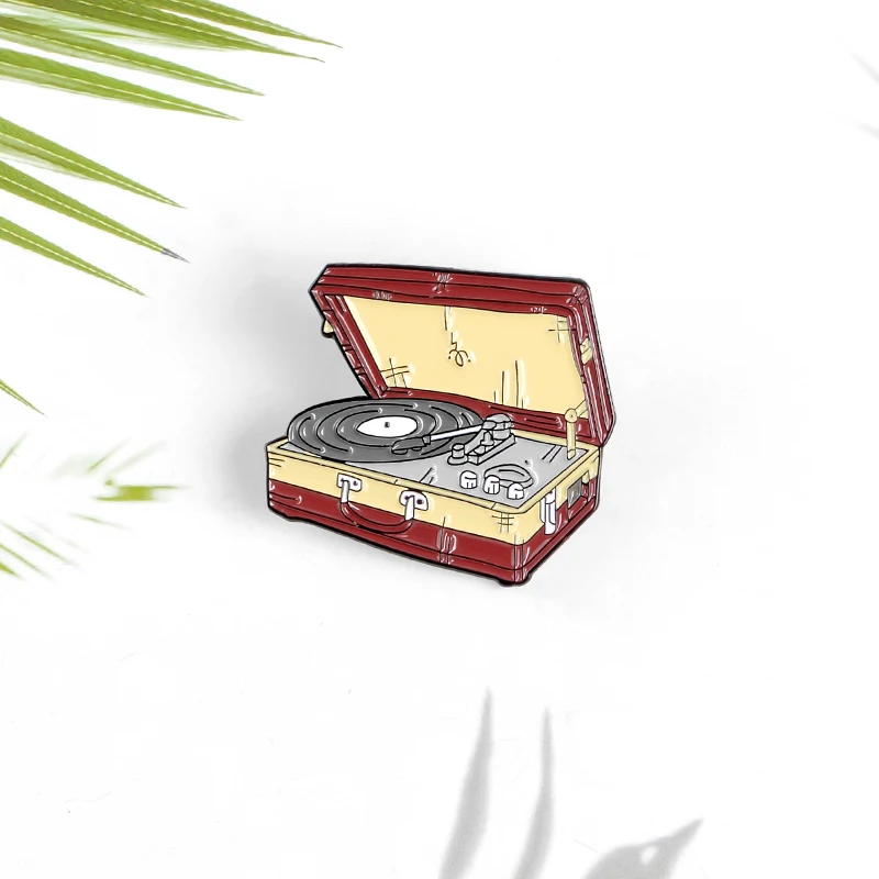 Виниловых пластинок эмали штырь в винтажном стиле старые любимые музыкальный