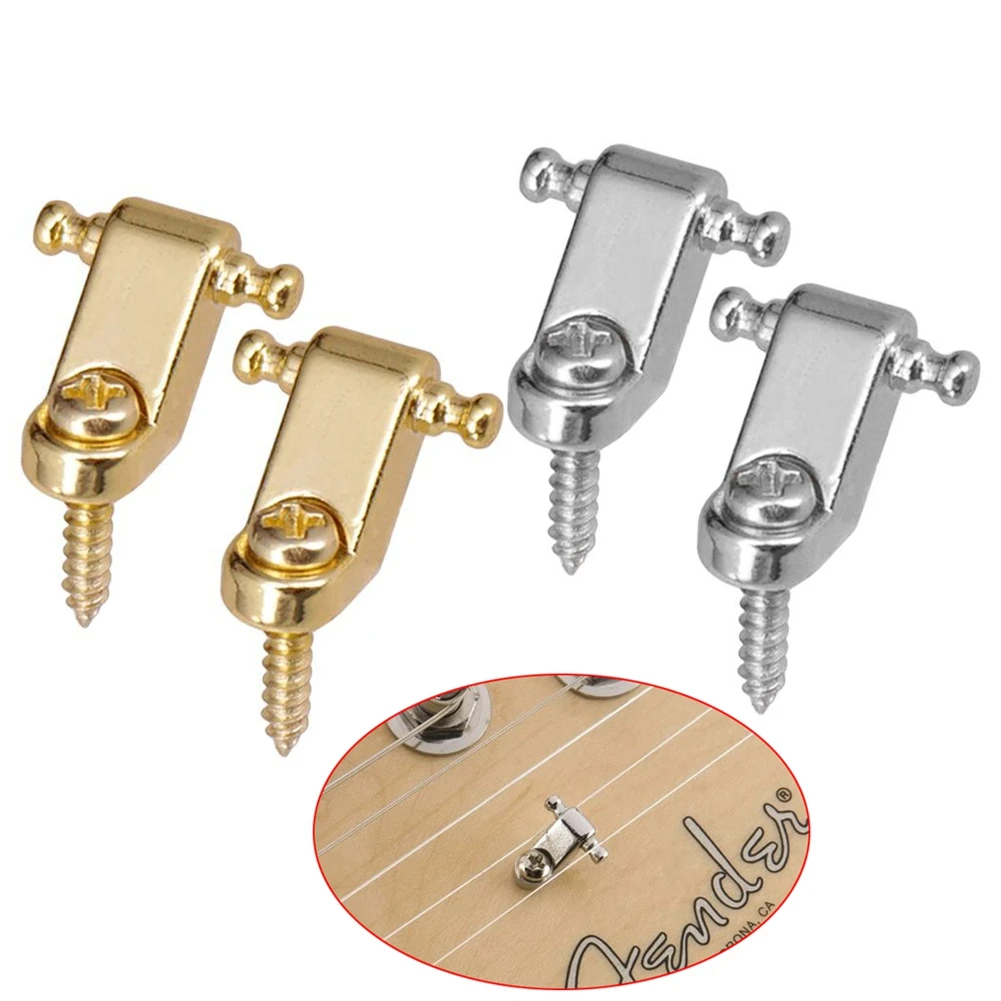 

Set Of 2 Electric Guitar String Trees Roller Retainer Guides For American Strat Tele ST TL Guitar Accessories