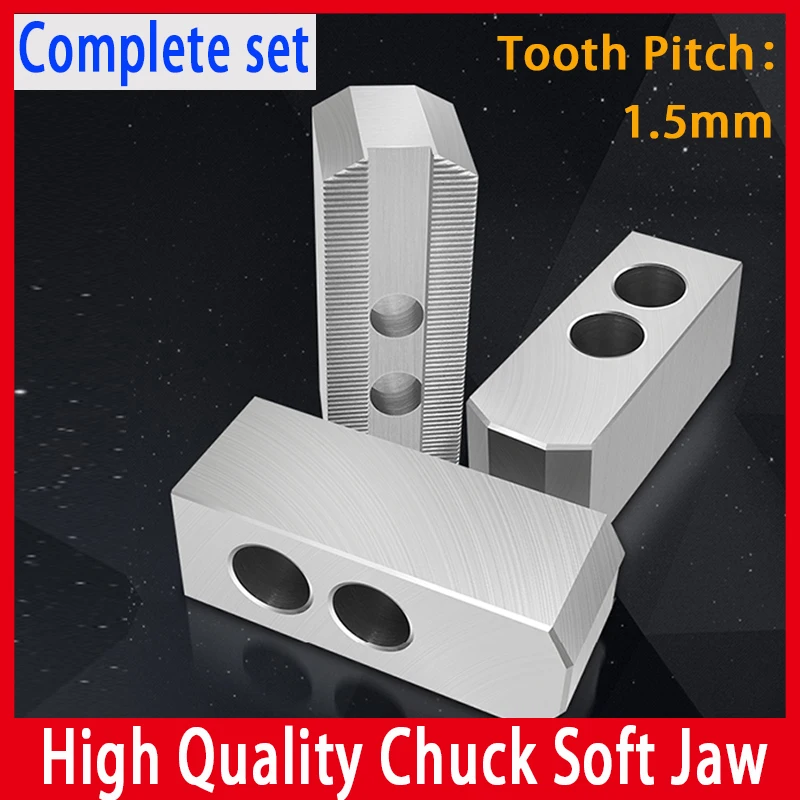 8  Inch High Quality Hydraulic Oil Pressure Chuck Soft Claw   60/90/120 Degree Standard 3 Jaws For Mechanical CNC Lathes