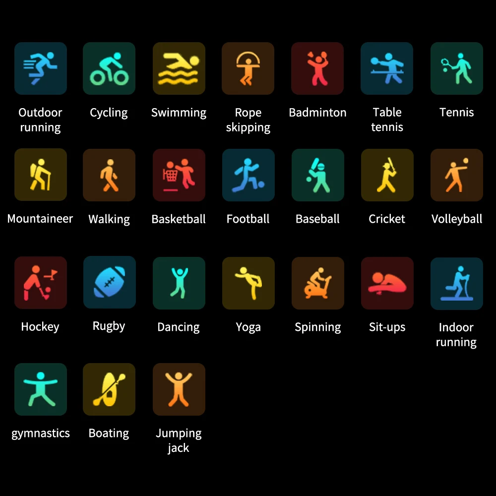 

Smart Sports Watch 1.7-inch Touch Bracelet Heart Rate Waterproof Watches Monitoring Multi-Sport Mode Smartwatch for Men Women