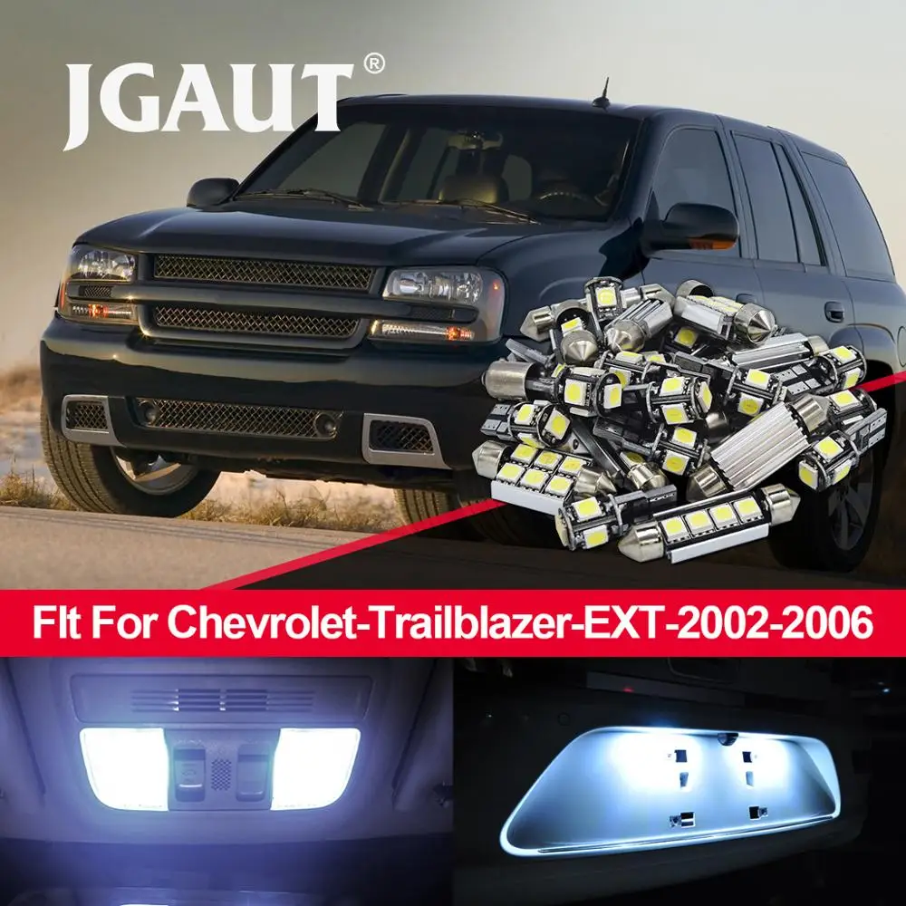 JGAUT 16 шт. белые Автомобильные светодиодные лампы для салона комплект Chevrolet 2002 2006