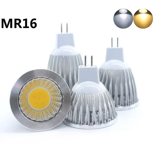 Супер яркий MR16 GU5.3 Коб 9 Вт 12 15 Светодиодный лампа 12V теплый белый/холодный белый