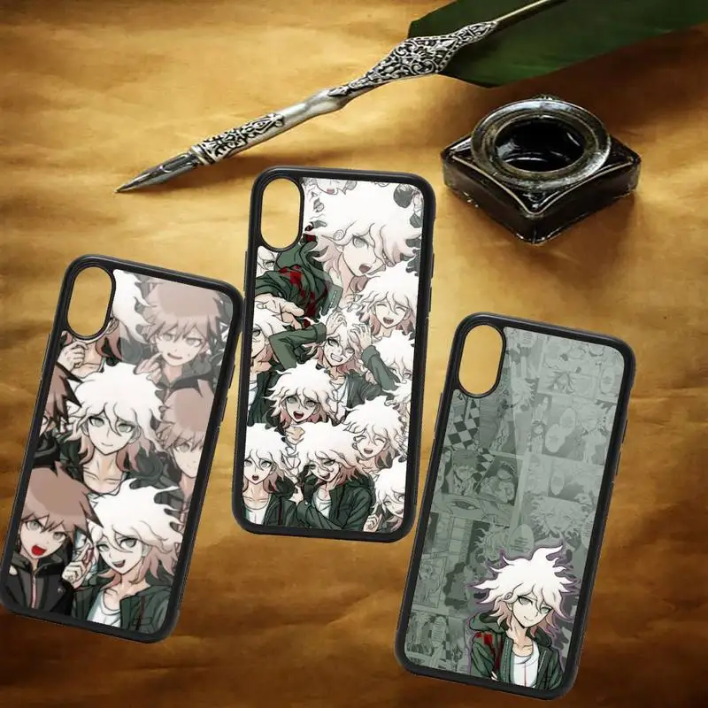 

Makoto Nagito Komaeda Anime Phone Case PC for iPhone 11 12 pro XS MAX 8 7 6 6S Plus X 5S SE 2020 XR