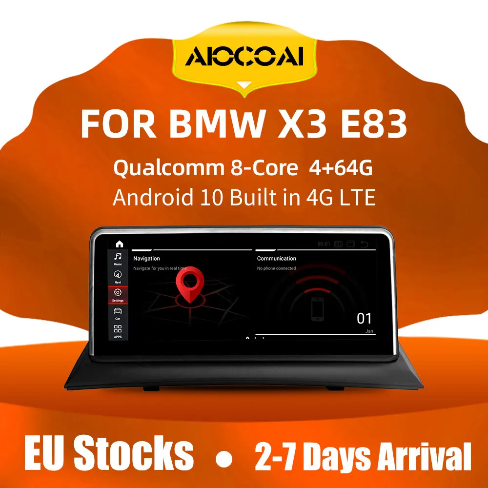 10 25 дюймовый IPS экран Android Qualcomm 8 Core 4 + 64G Автомобильный GPS навигатор мультимедийный