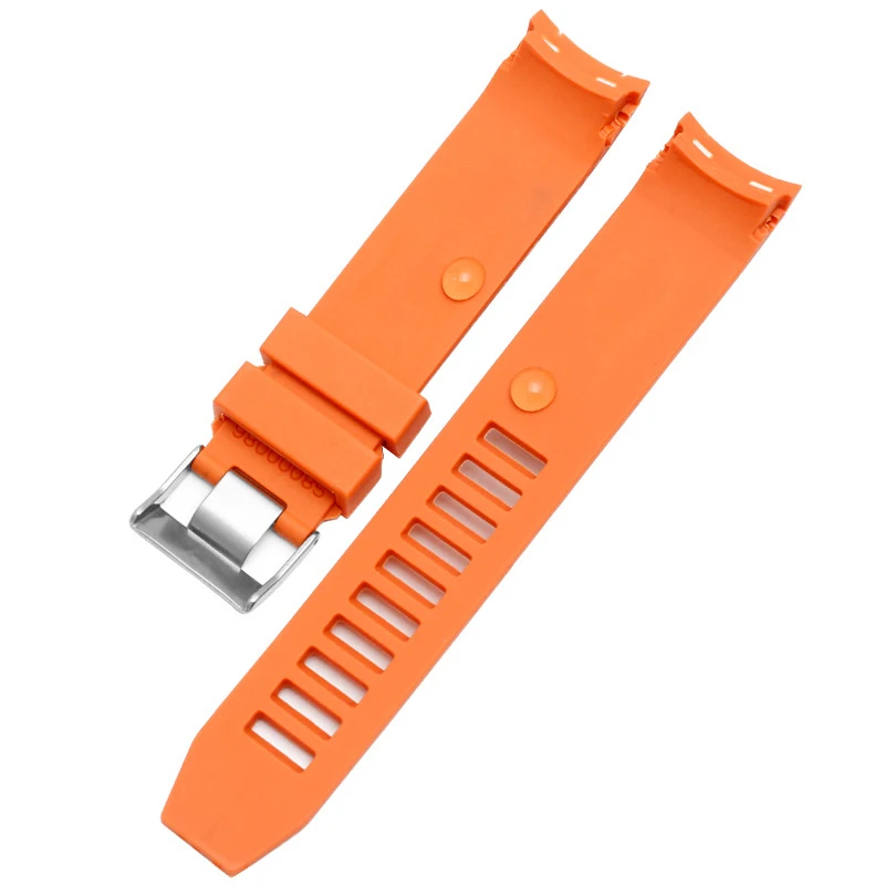 Brand quality 20mm soft Rubber Silicone Watch band Buckle Grind Arenaceous Belt Special for Omega strap for Seamaster 300 logos
