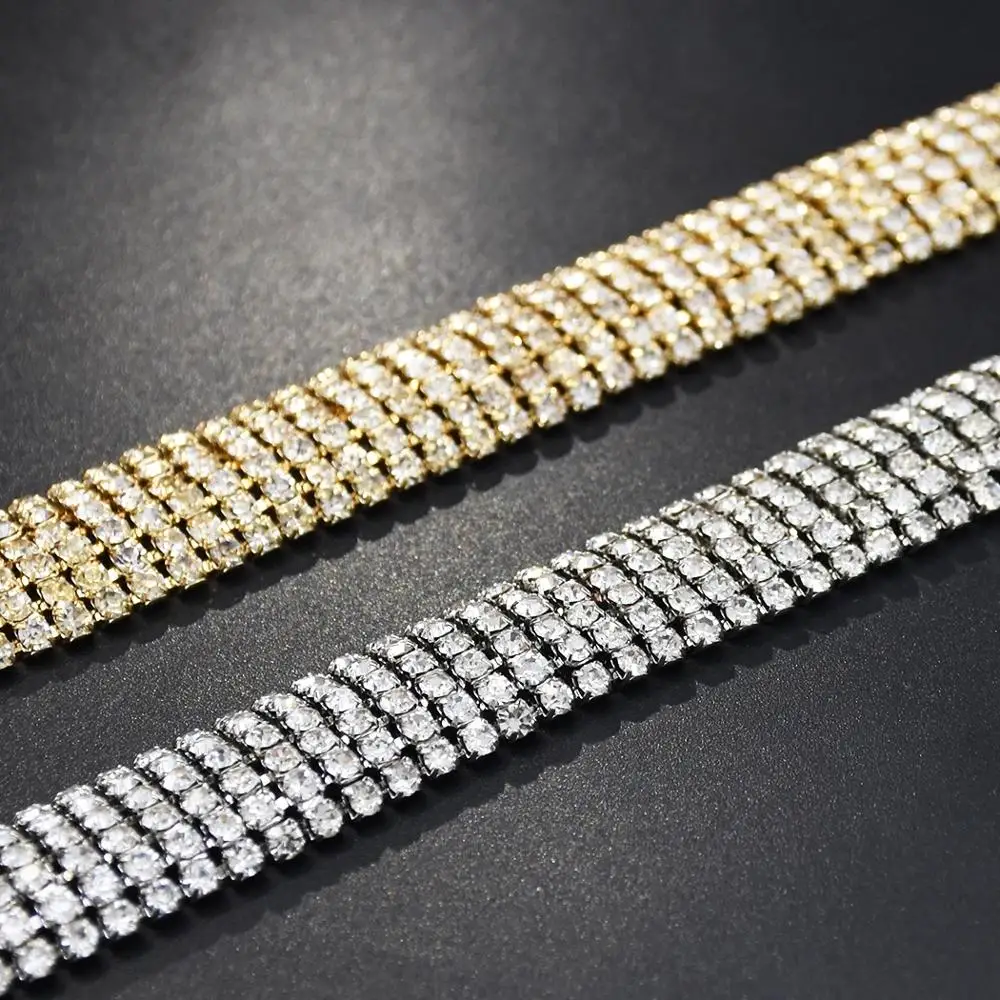 Indian Ethnic Elastic Strand Bracelet Tibetan color Metal Rhinestone Wide Cuff &amp Bangle for Women Vintage boho Turkish | Украшения и