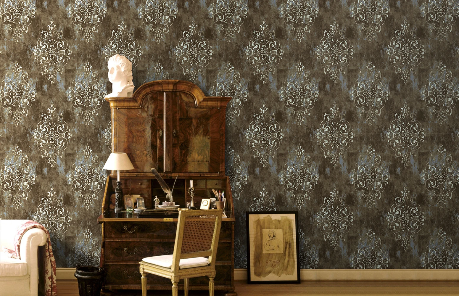 

Винтажные толстые обои, виниловые самоклеящиеся обои с цветочным рисунком для стен, гостиниц, офиса, ванной, спальни, домашний декор