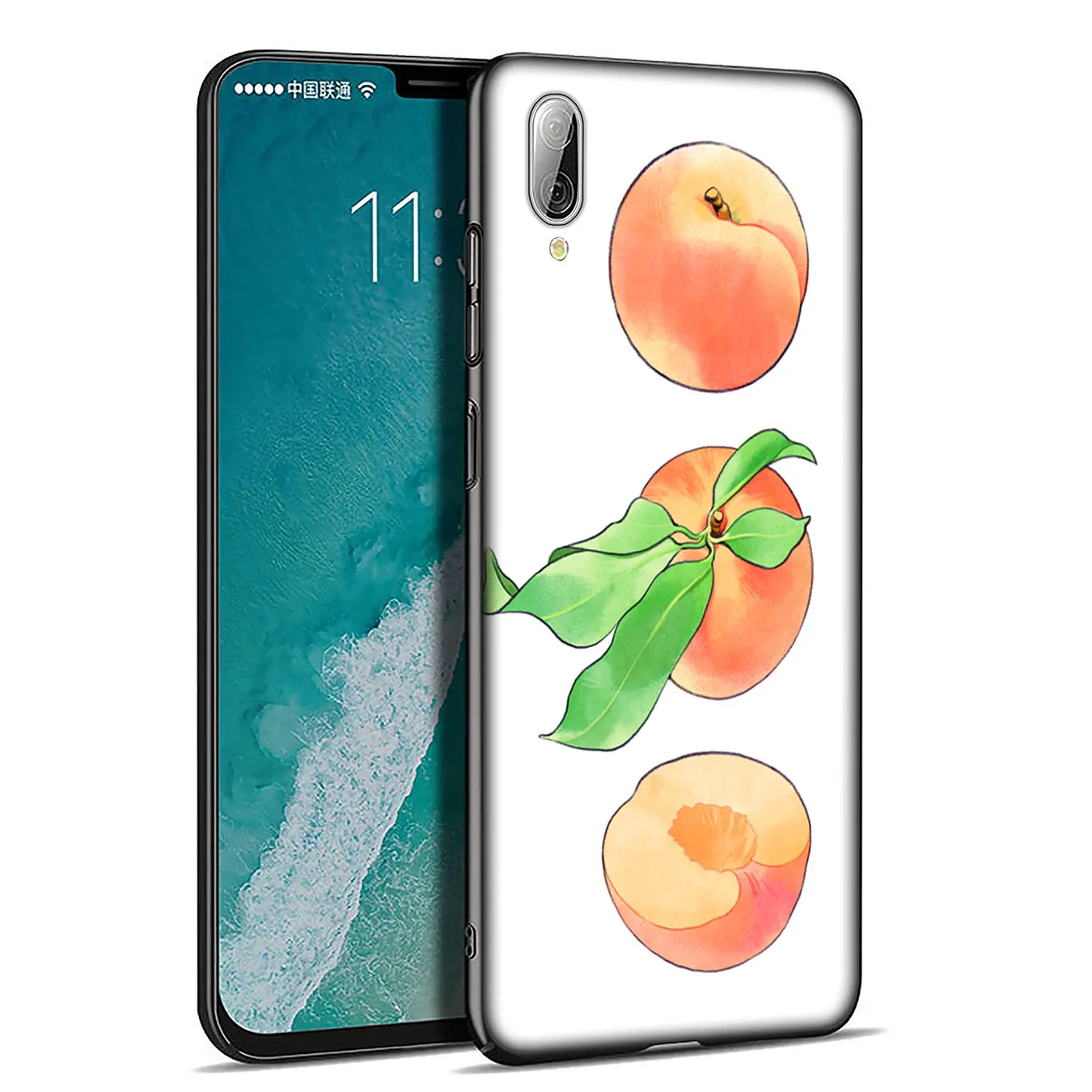 IYICAO Fruit Peach Soft Silicone Phone Case for Xiaomi Redmi Note 8 8T 8A 7 7A 6 6A 5 5A K30 K20 Pro GO S2 Cover |
