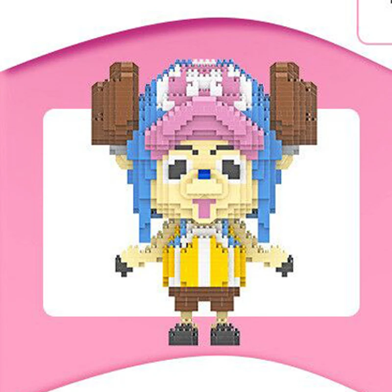

HC 1045 One Piece Tony Chopper Deer Animal 3D Model 1985pcs DIY Diamond Mini Building Small Blocks Brick Toy for Children Gift
