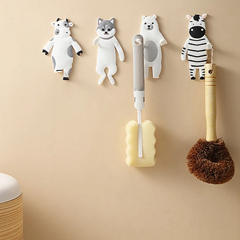 

Multifunctional Hook Sticker Cute, Strong and Seamless, Punch-Free Hook Refrigerator Sticker Phone Holder