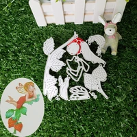 lovely dragonfly strawberry girl mold metal cutting mold diy clipboard photo album paper card making decorative 4683