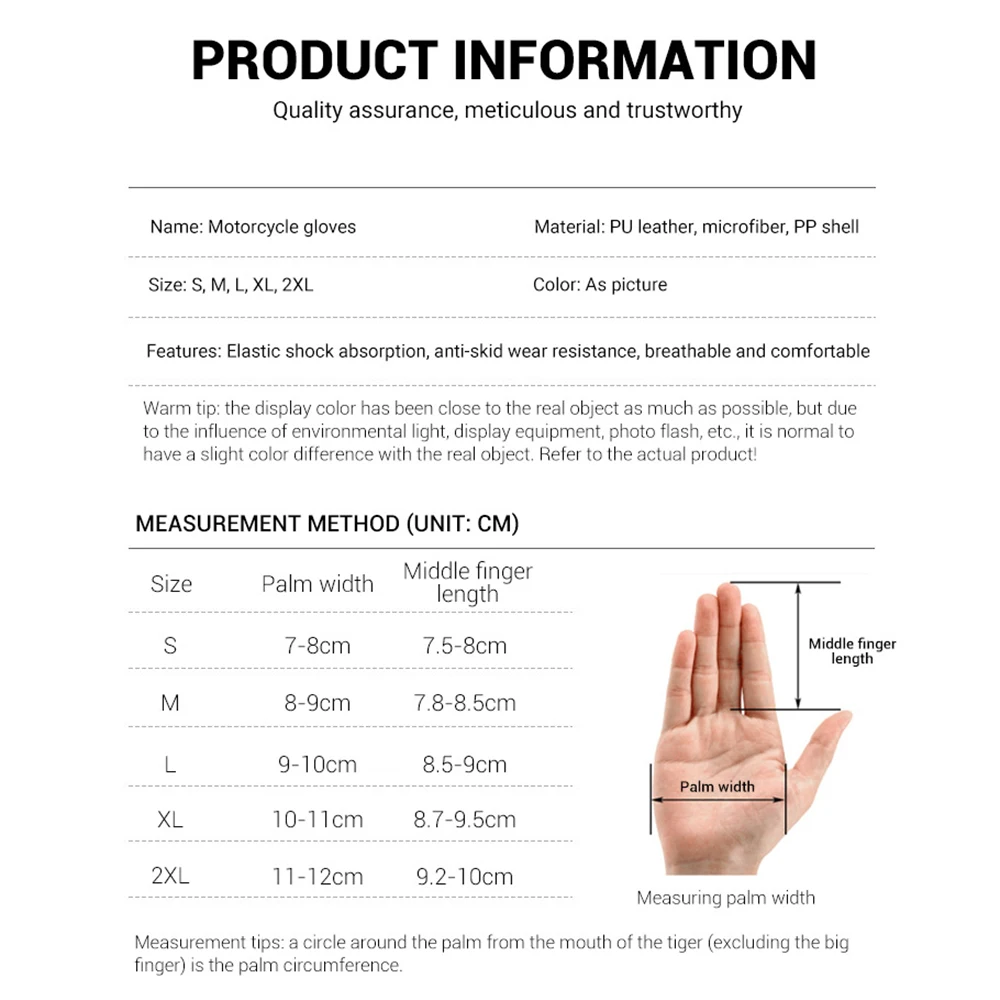 

Motorcycle Gloves Men Motorbike Motocross Riding Gloves Moto Motorcycle Cycling Racing Touch Screen Summer Full Finger Guantes