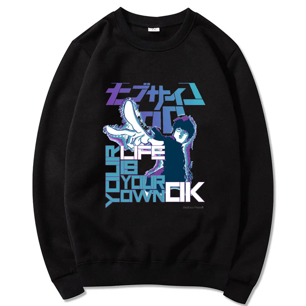 

Mob Psycho 100 Oversized Sweatshirt Clothes Kenma Kozume Crew Neck Japanese Anime Tracksuit Male Spring Long Sleeve Sweatshirts