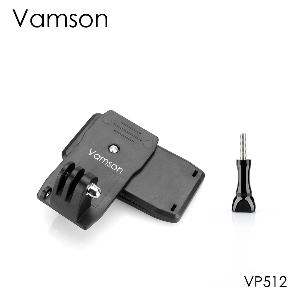 VP512-LS Для Gopro 7 6 5 session Аксессуары Рюкзак зажим для go pro фиксированный кронштейн база для DJI OSMO для XiaoYi 4K Vamson VP526 - Цвет: VP512-LS