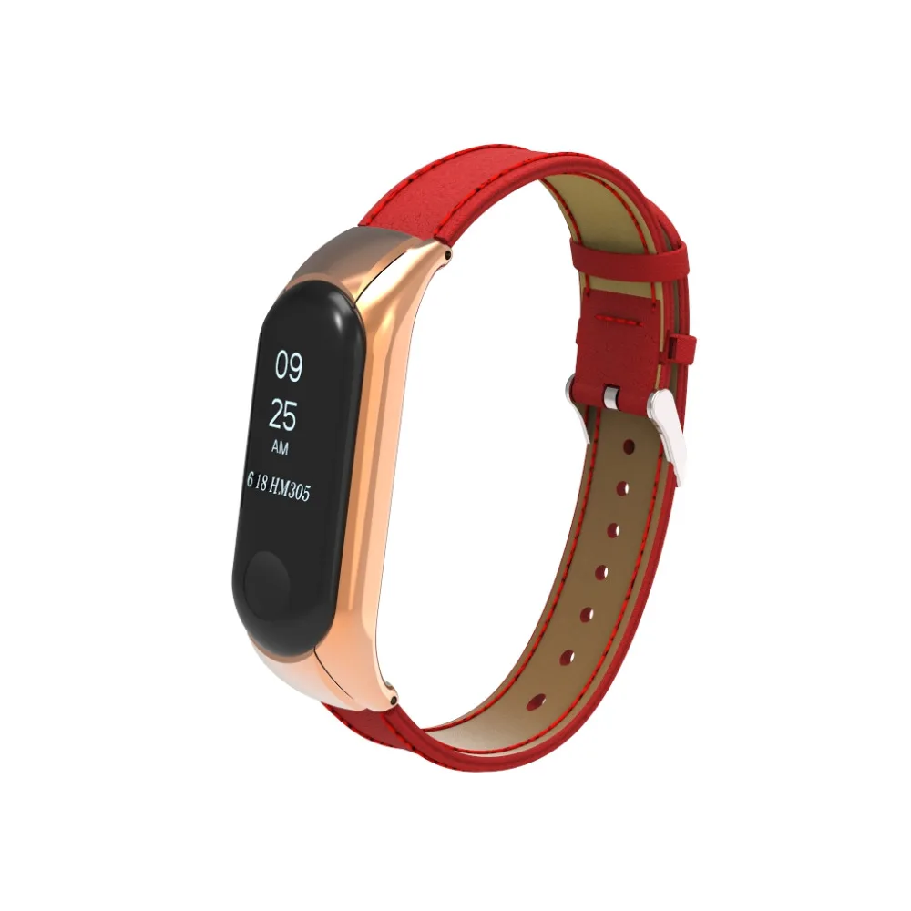 Лидер продаж кожаный браслет для Xiaomi Mi Band 3456 xiaomi miband 5 ремешок Miband 6 | Наручные часы