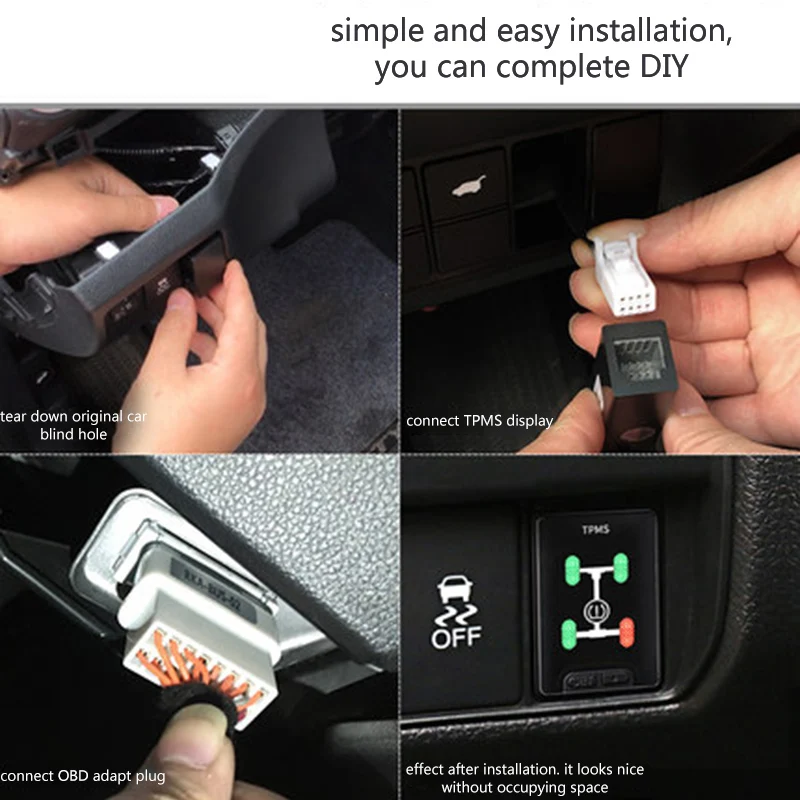 OBD TPMS давление в шинах с автомобильной скоростью автоматический замок флэш