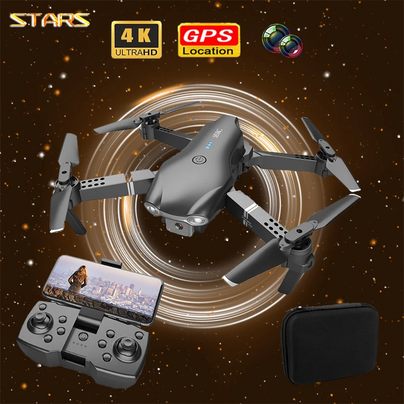 Звезды 2021 Новый мини-Дрон S002 4K 1080P HD камера Wi-Fi Fpv удержание высоты воздуха