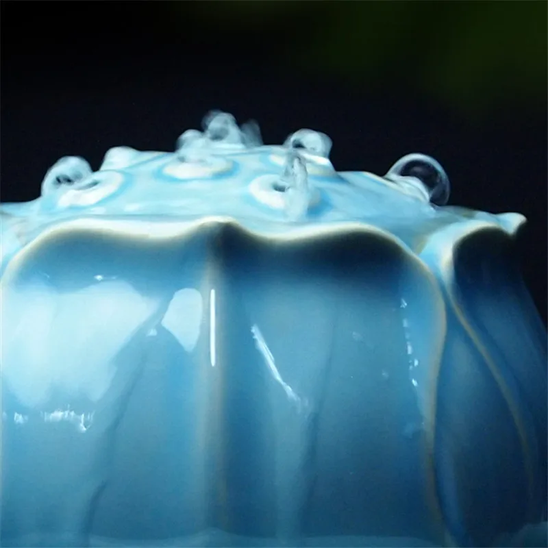 Керамический фонтан воды лотоса фэн шуй украшения офисные настольные водные