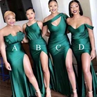 Женское свадебное платье без рукавов, с разрезом