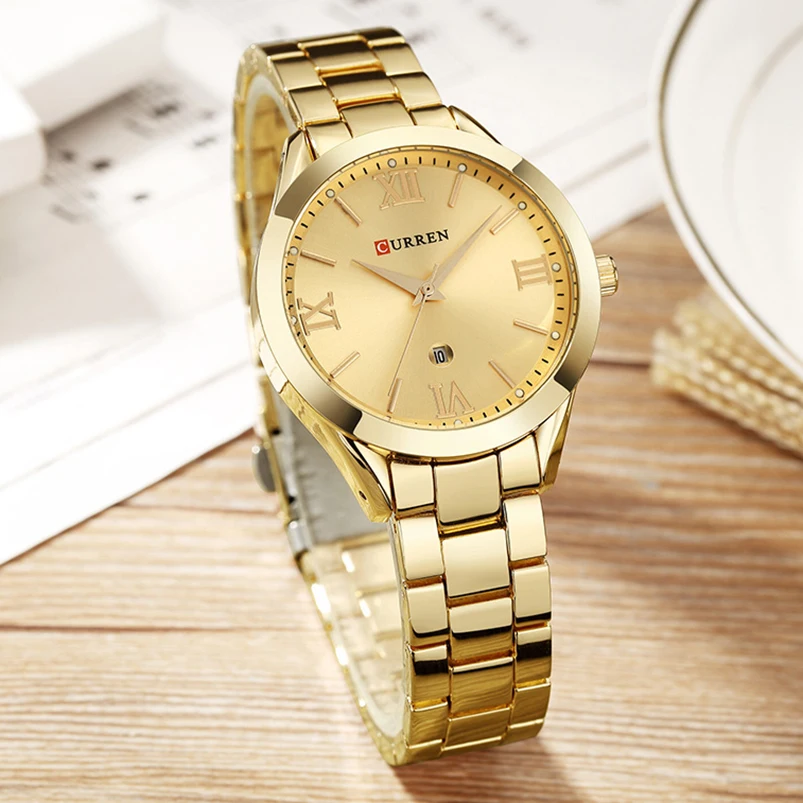 

2020 New Gifts For Women Fashion Casual Steel Quartz Watch Curren Brand Women Watches Fashion Ladies Clock relogio feminino 9007