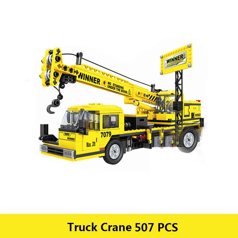 Конструктор для города совместимый экскаватор бульдозер кран цементный