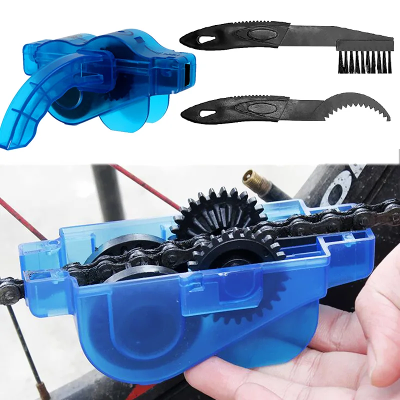 

New Bicycle Chain Cleaner Scrubber Brushes Cycling Cleaning Kit Mountain Bike Parts Maintenance Tools Bicycle Accessories