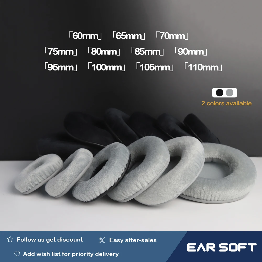 Earsoft бархат Запасные подушечки для квадрокоптера с дистанционным управлением 60
