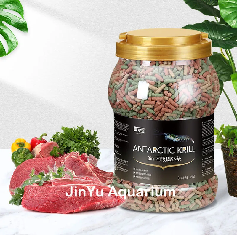 Аквариум Красный попугай Рыбная еда пруд крипринус карпиод палочки корма cichild