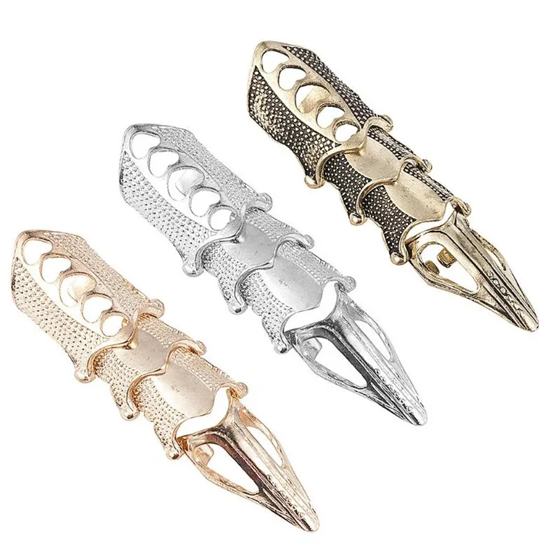 

Fashion Cool Jewelry Knuckle Ring Men Women Boys Girls Punk Finger Rings Gothic Rock Scroll Joint Armor ring anillos mujer