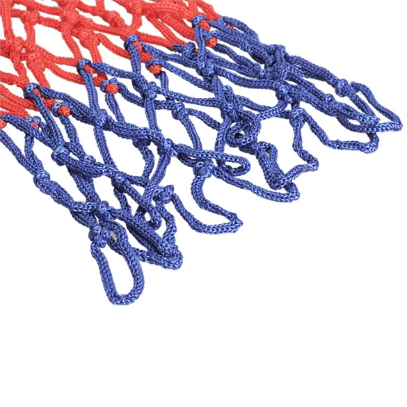 

Durable Standard 5mm Nylon Thread Sports Red Basketball Rim Mesh Net Colorful Basketball Net